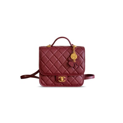 CHANEL 25B CLOVER SERIES BACKPACK AS5715 (22*19.5*7cm)